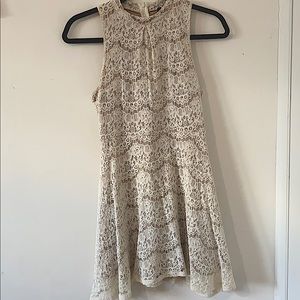 Sweet Creme floral texture dress-